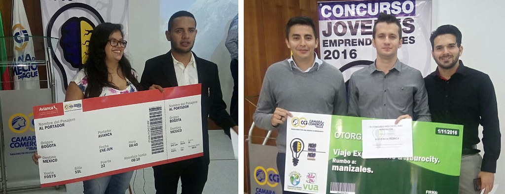 Estudiantes emprendedores de la Universidad de Ibagué se destacaron en el Primer Concurso de Emprendimiento Más ideas, más innovación.